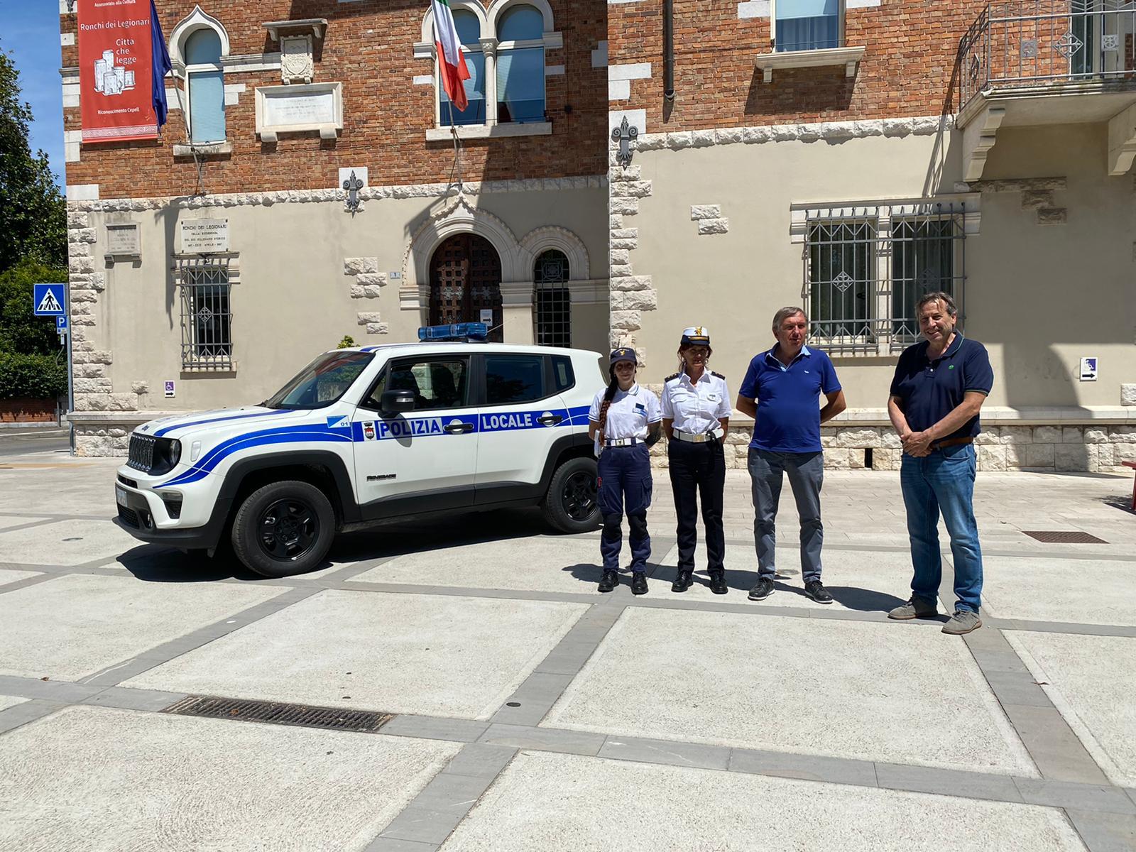 Ronchi dei Legionari, una Jeep Renegade per il corpo di Polizia Locale